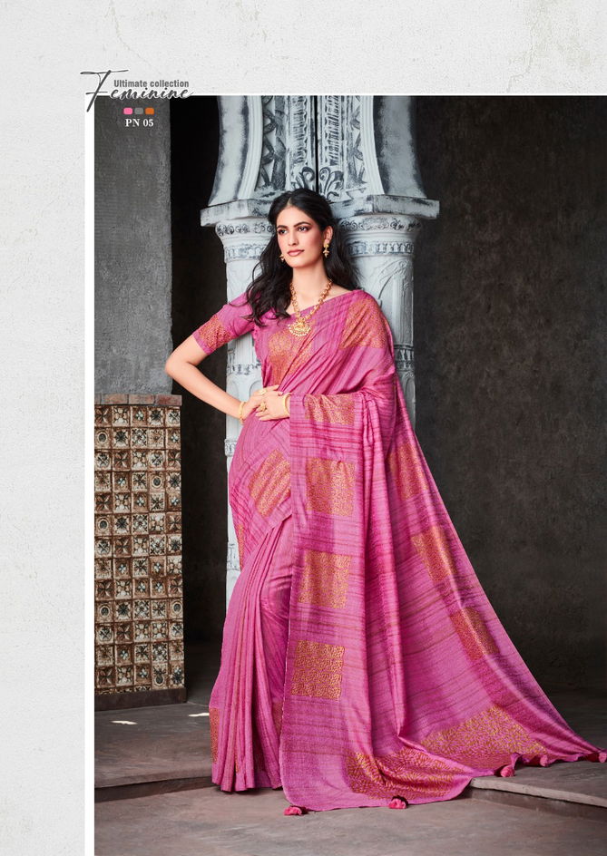 Sr Panama Soft Linen Wholesale Designer Saree Catalog
